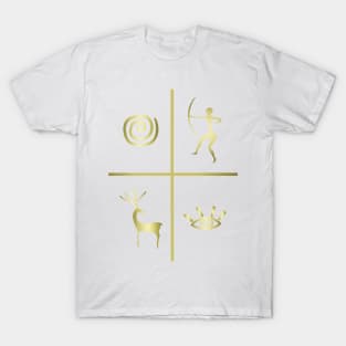 Primitive Golden Abtract T-Shirt